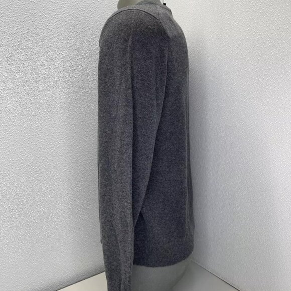 NEW THEORY Mens Sweater Grey Heather Size L Hilles Crewneck Long Sleeve Pullover - Picture 8 of 10